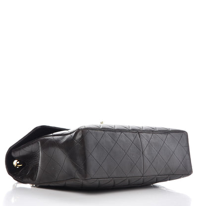 Chanel Lambskin Quilted Jumbo Single Flap Black 4 of 21