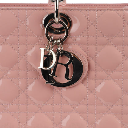 Christian Dior Patent Cannage Large Lady Dior Light Pink 6 of 9