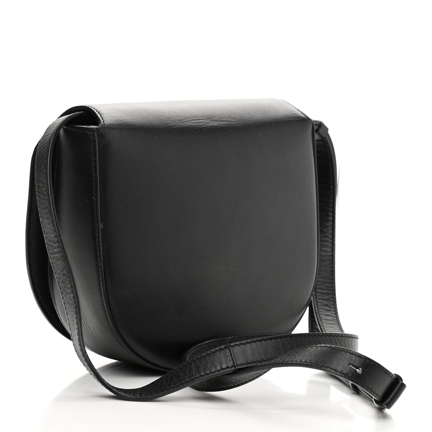 Salvatore Ferragamo Calfskin Small Vela Flap Bag Black 3 of 12