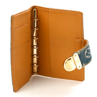 Louis Vuitton Monogram Denim Agenda PM Blue 5 of 10