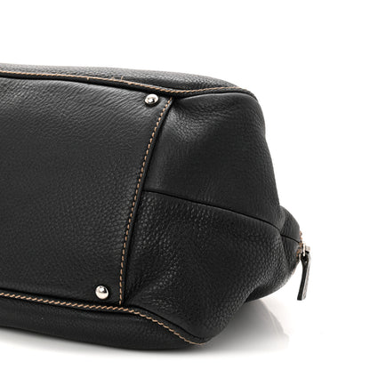 Chanel Calfskin Large Tassel Bowler Black 10 of 11