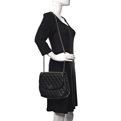 Chanel Lambskin Quilted Large Daily Supple Flap Black 2 of 12