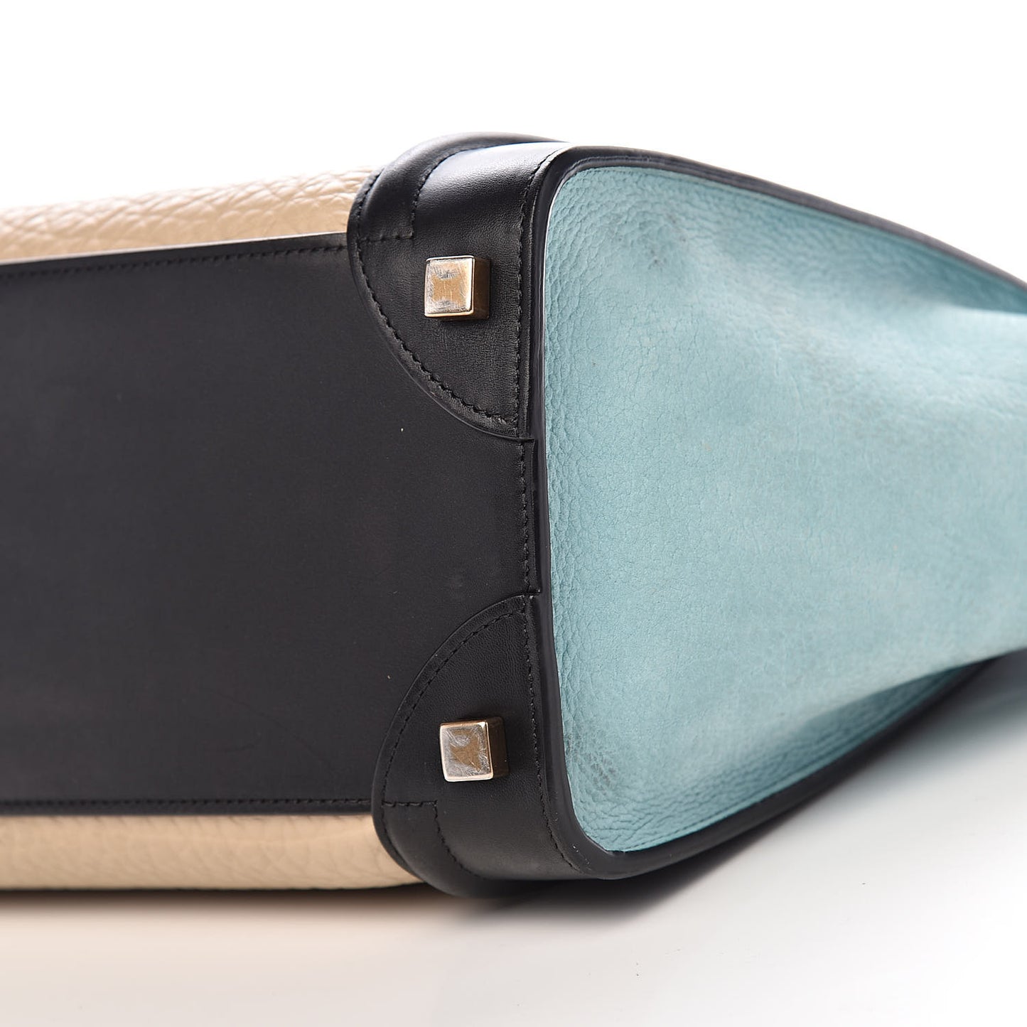 Bullhide Drummed Calfskin Micro Tri-Color Luggage Antarctic