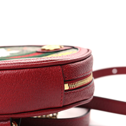 Gucci GG Supreme Monogram Web Flora Mini Ophidia Round Backpack Red 10 of 10