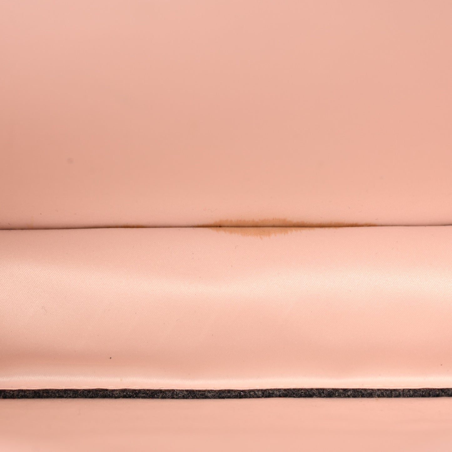 Melange Flannel Satin Threaded Edge Medium Peekaboo I SEE U Satchel Grigio Bois de Rose