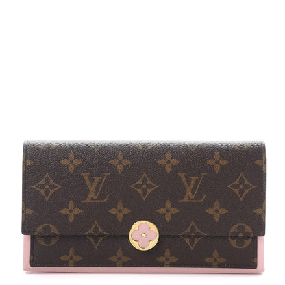 Louis Vuitton Monogram Flore Wallet Rose Ballerine 1 of 10