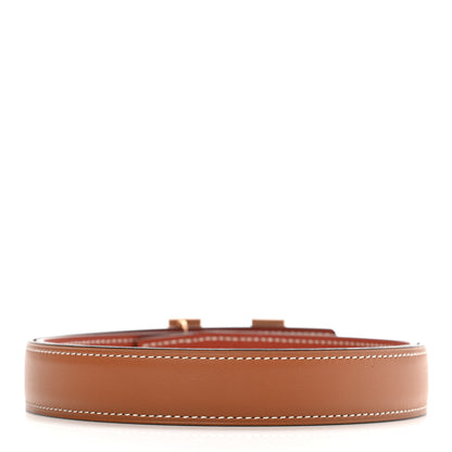 Hermes Swift Epsom 24mm H Belt 80 Gold Brique 2 of 8