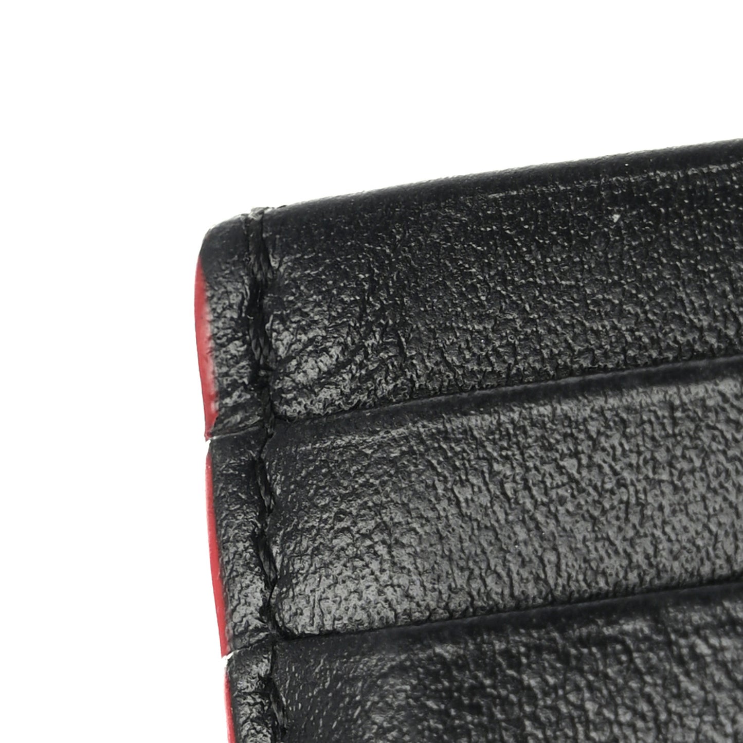 Calfskin Paris Spikes Kios Card Holder Black