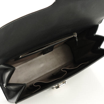 Gucci Moon Calfskin Medium Interlocking G Shoulder Bag Black 7 of 7