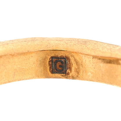 Gucci Feline Head Ring 50 5.5 Aged Gold 5 of 6
