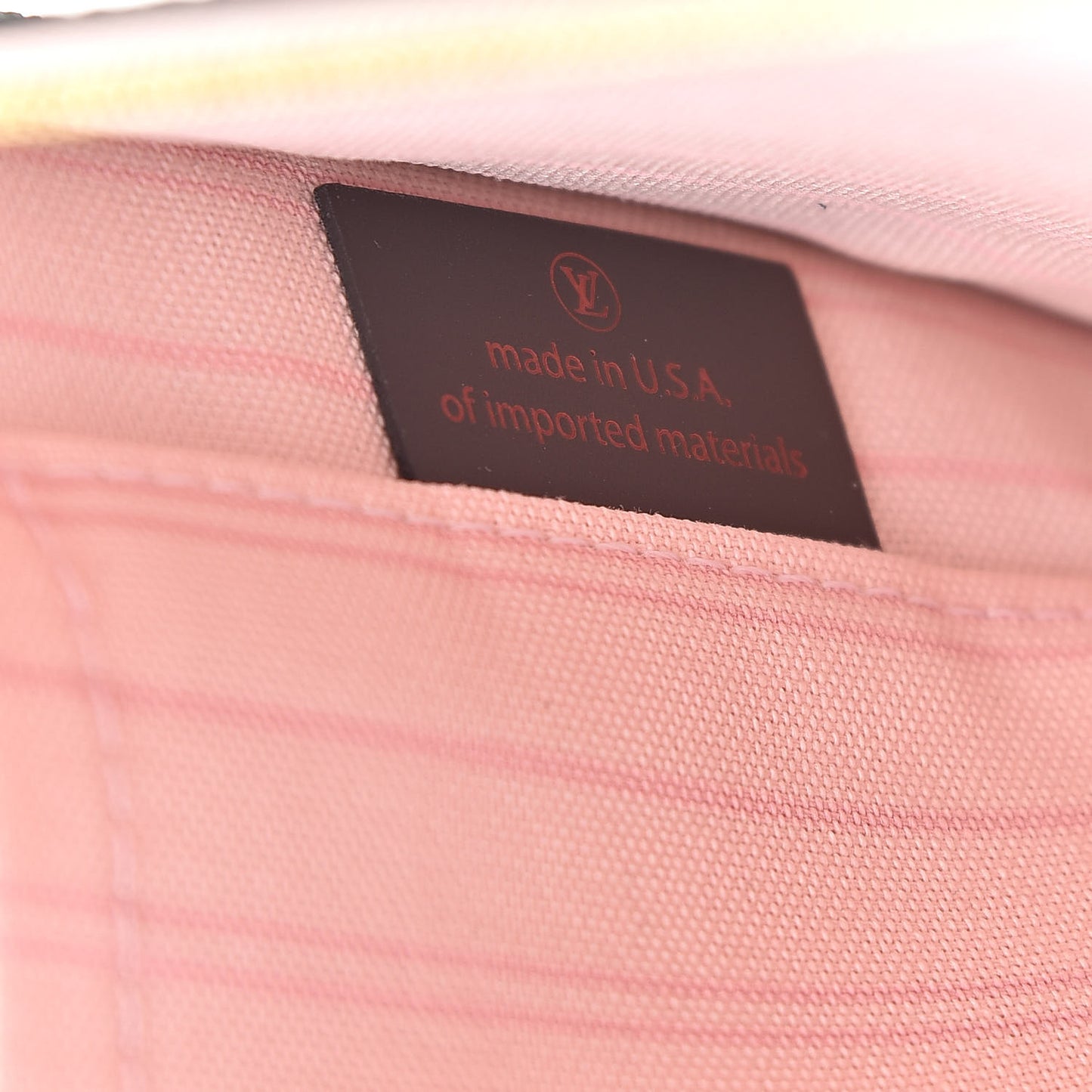 Damier Ebene Neverfull MM GM Pochette Rose Ballerine