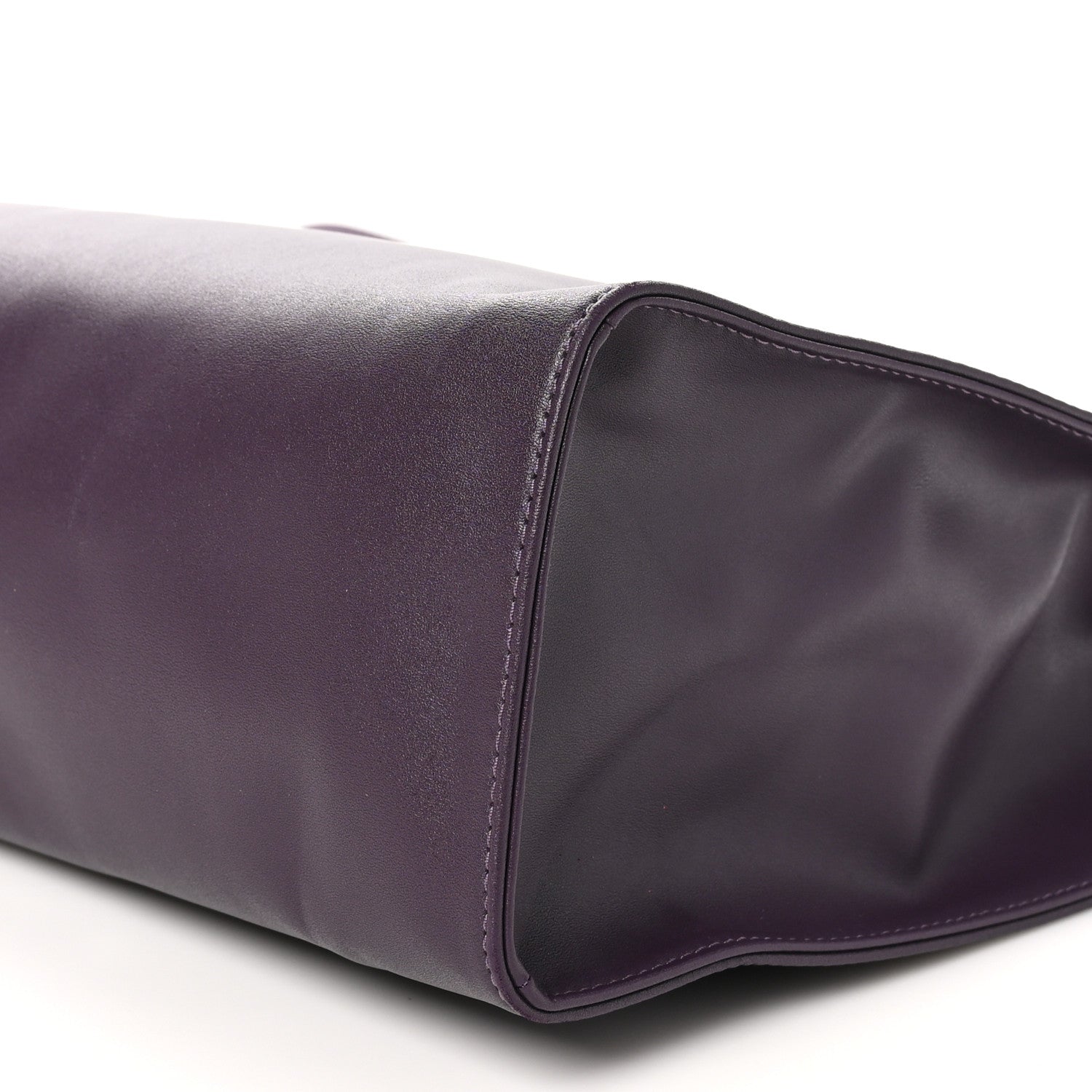 Telfar Vegan Leather Medium Shopping Bag Eggplant 9 of 9