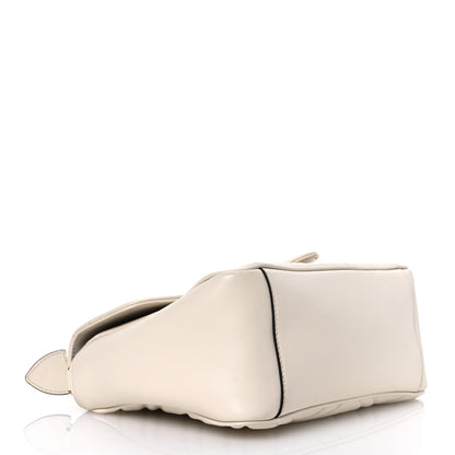 Gucci Calfskin Matelasse Small GG Marmont Top Handle Shoulder Bag White 4 of 18