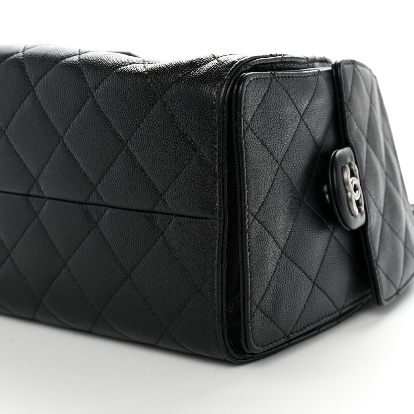 Caviar Quilted Small Chanel 25 Handbag Black