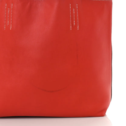 Hermes Veau Sikkim Swift Double Sens 28 Reversible Tote Peony Sanguine 13 of 13