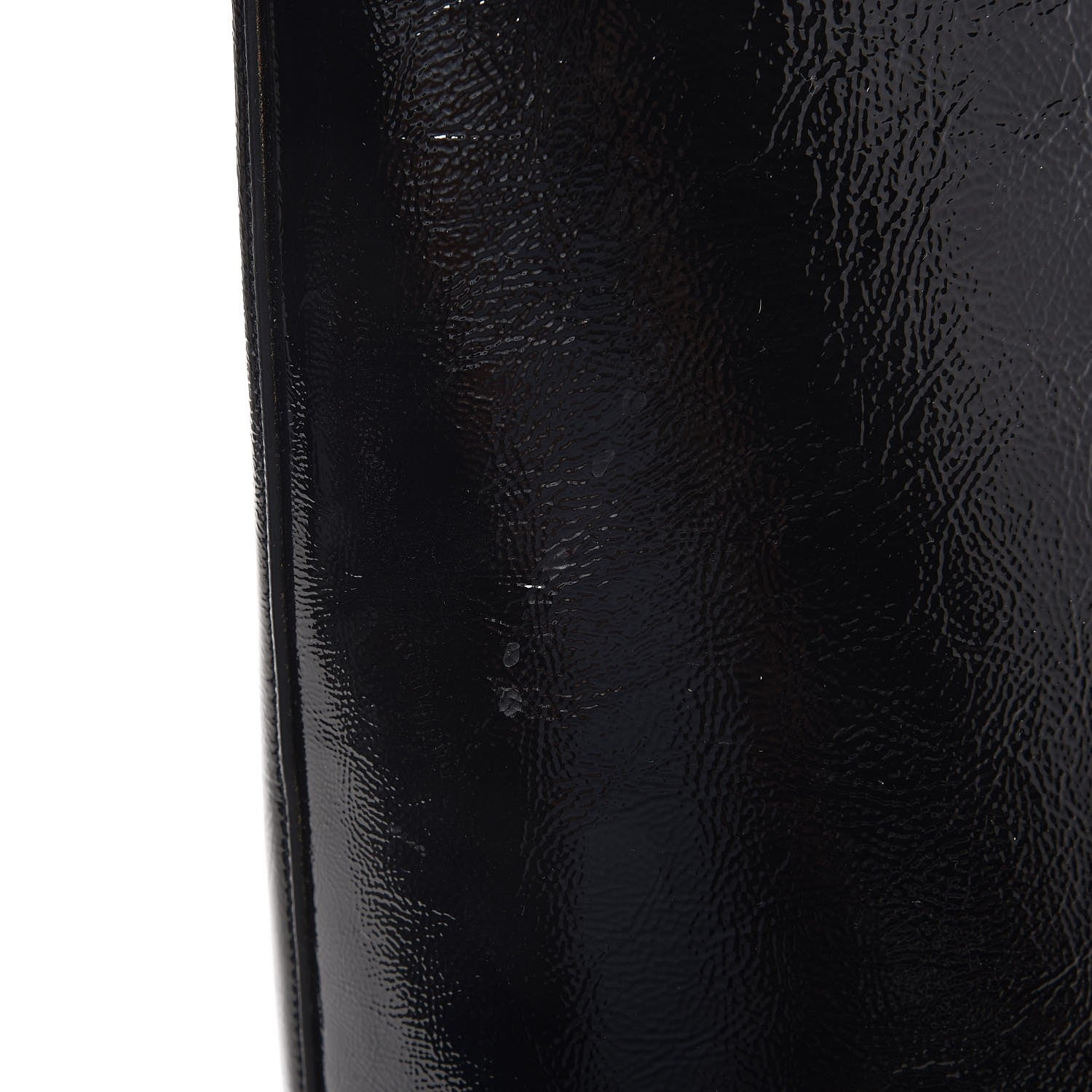 Saint Laurent Patent Calfskin Large Shopping Tote Black 8 of 10