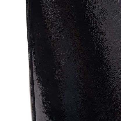 Saint Laurent Patent Calfskin Large Shopping Tote Black 8 of 10