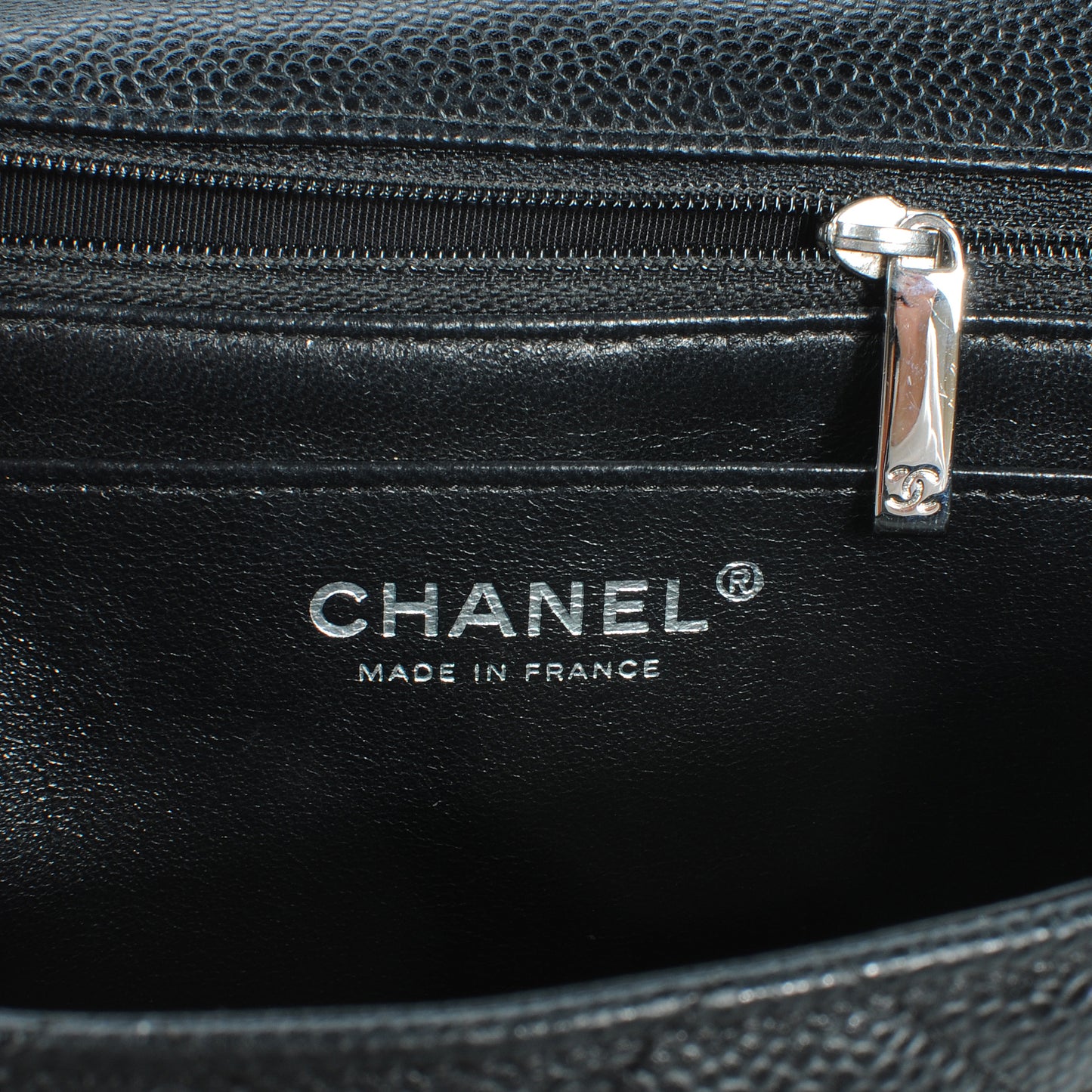 Caviar Jumbo Single Flap Black