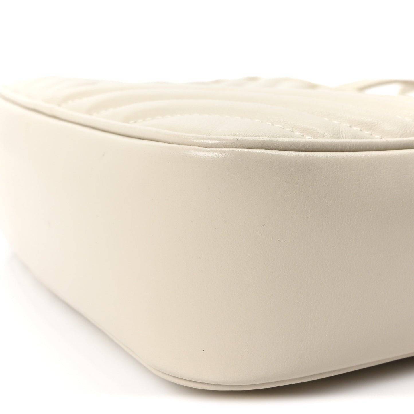Calfskin Matelasse Monogram Lou Camera Bag Crema Soft