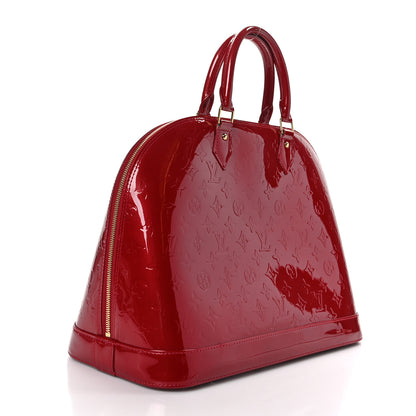 Louis Vuitton Vernis Alma MM Pomme D'Amour 3 of 8