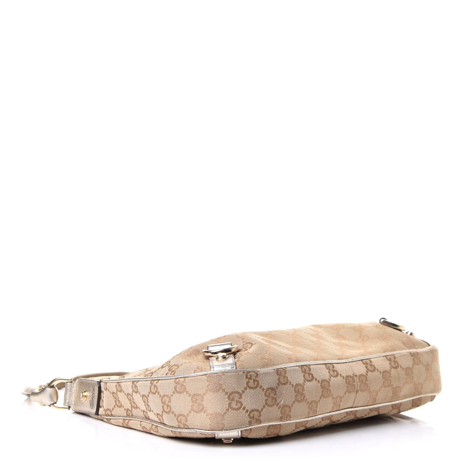Gucci Monogram Medium Abbey D Ring Hobo Gold 4 of 13