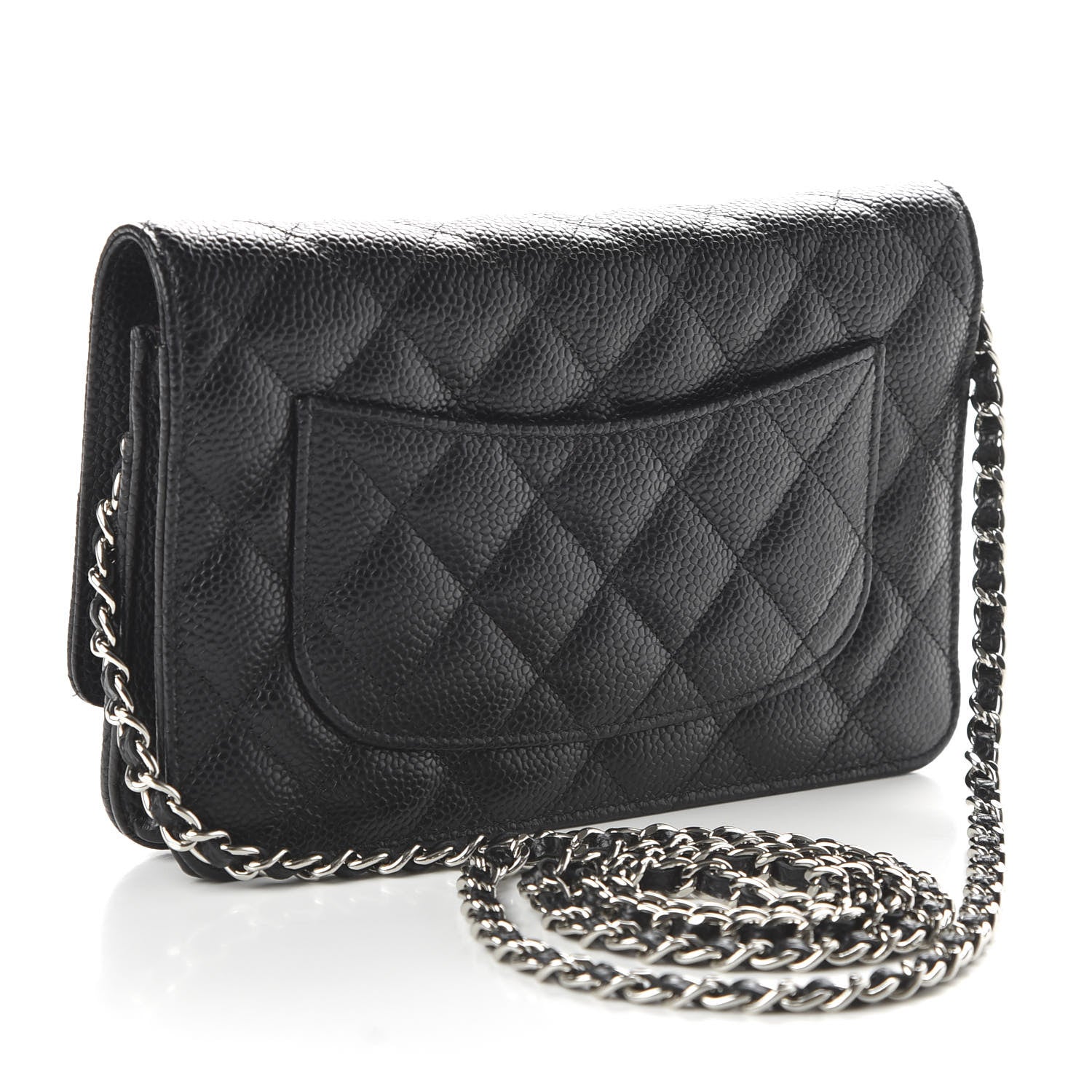 Chanel Caviar Quilted Wallet On Chain WOC Black 3 of 11