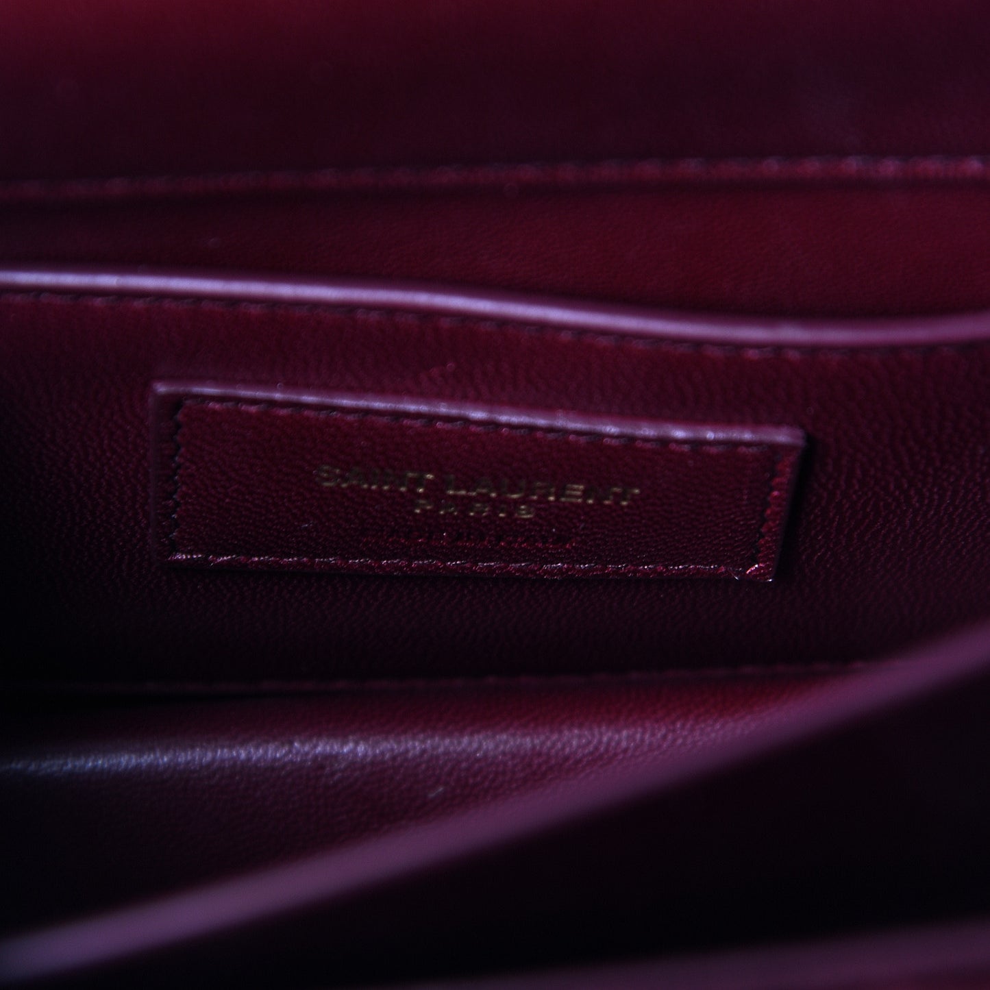 Velvet Small Monogram Sunset Burgundy
