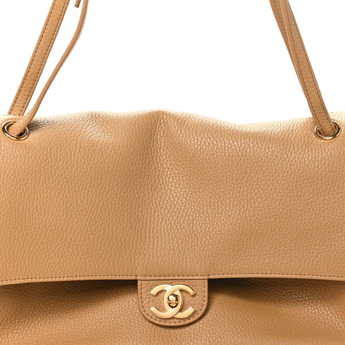 Chanel Grained Calfskin Small Souplissimo Maxi Flap Dark Beige 7 of 10