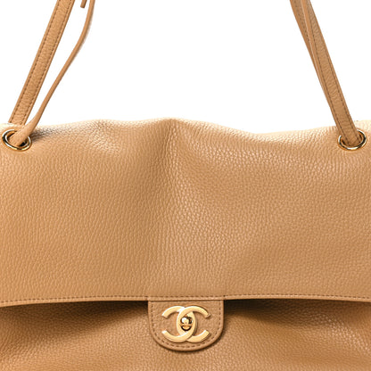 Chanel Grained Calfskin Small Souplissimo Maxi Flap Dark Beige 7 of 10