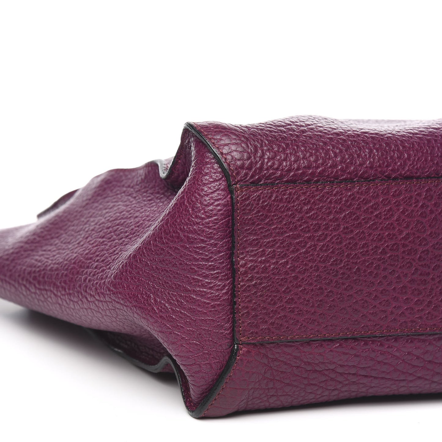 Heritage Grain Medium Woodbury Tote Dark Plum