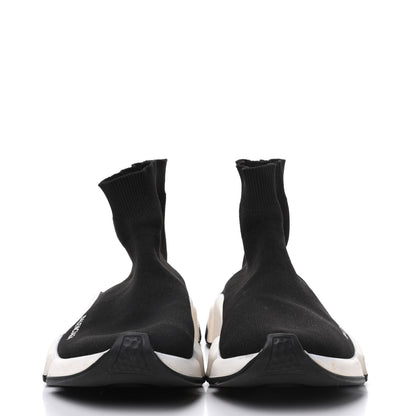 Balenciaga Neoprene Knit Womens Speed Sneakers 38 Black White 2 of 14
