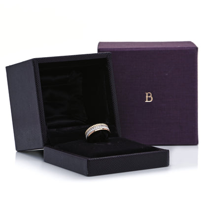Boucheron 18K Pink Yellow White Gold Diamond Small Quatre Classique White Edition Ring 55 7.25 6 of 6