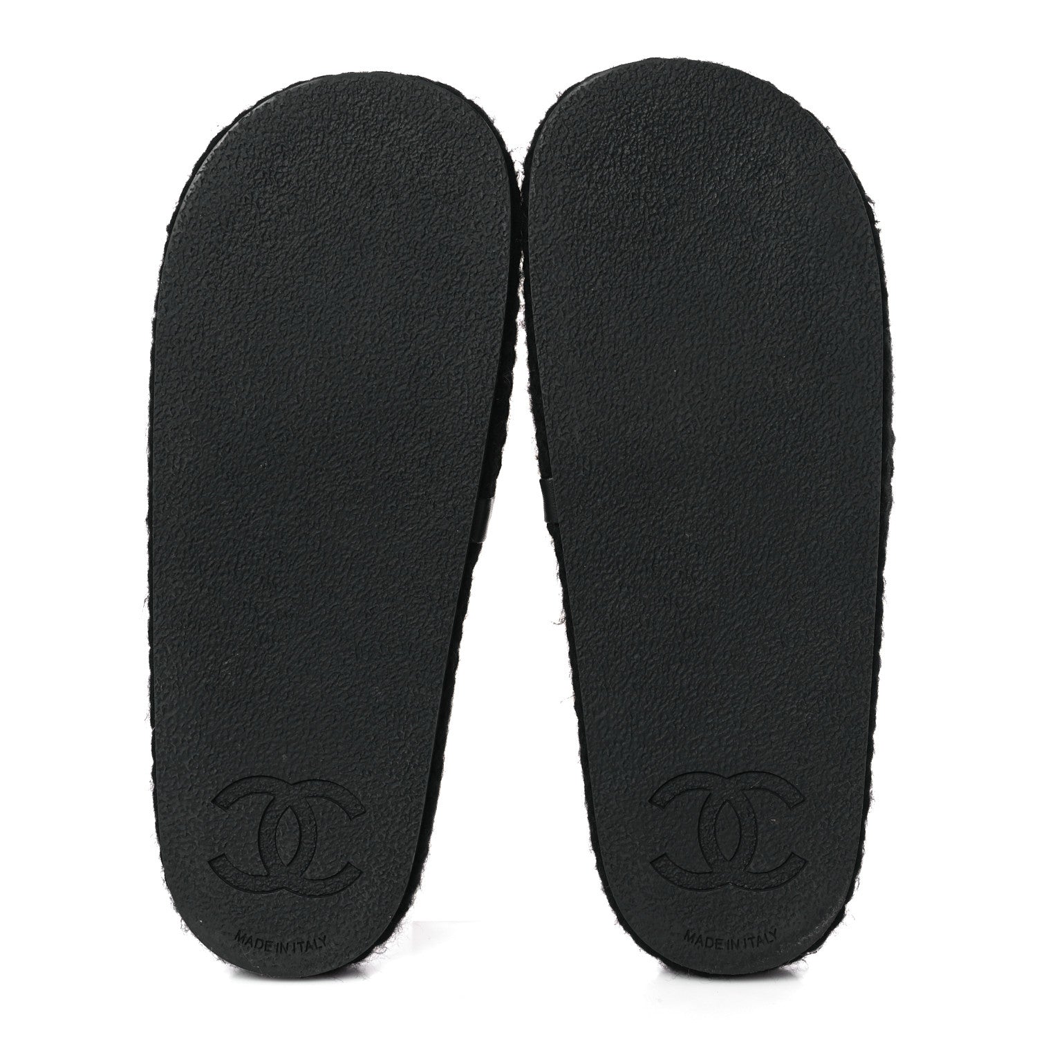 Chanel Braided Knit CC Mules 40 Black Gold 5 of 9