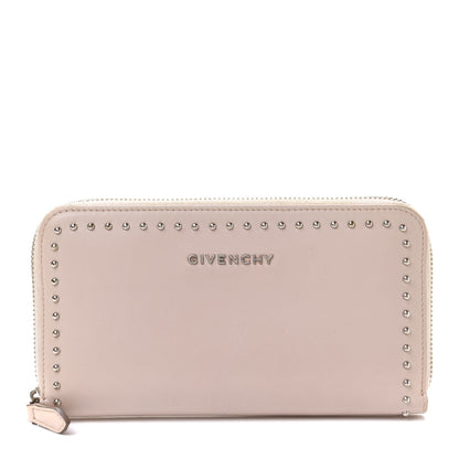 Givenchy Calfskin Studded Pandora Zip Around Wallet Nude Pink 1 of 9