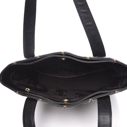 Chanel Calfskin Wild Stitch Tote Black 5 of 15