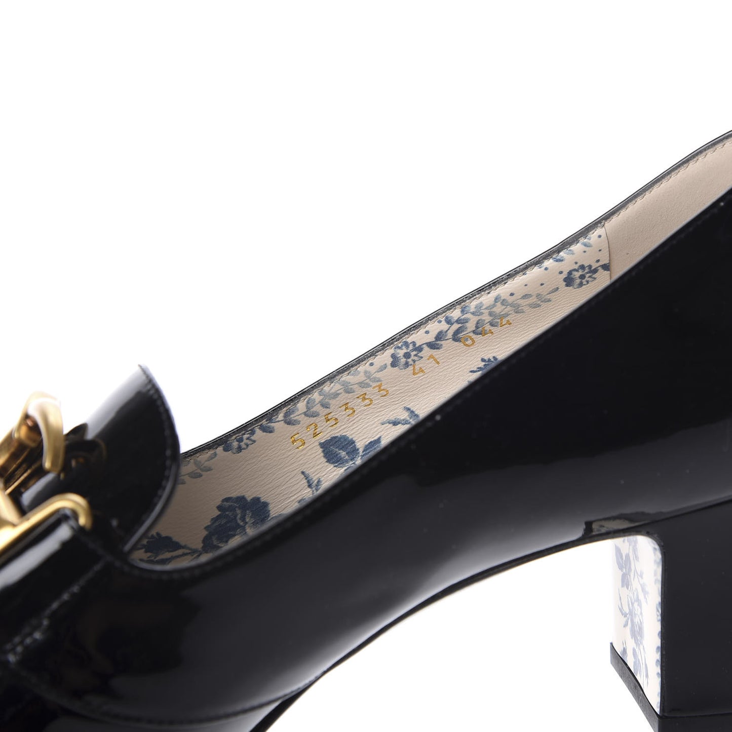Vernice GG Victoire 55mm Loafer Pumps 41 Black