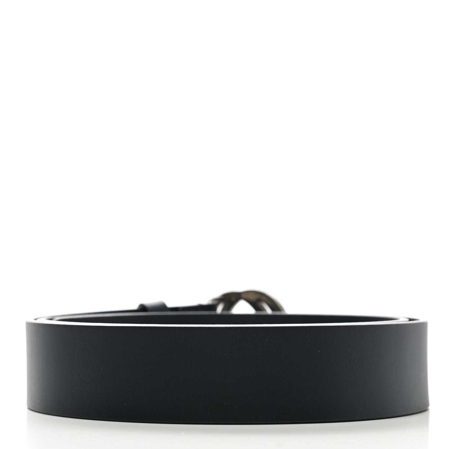 Selleria Calfskin Mens Interlocking G 37mm Belt 105 42 Black