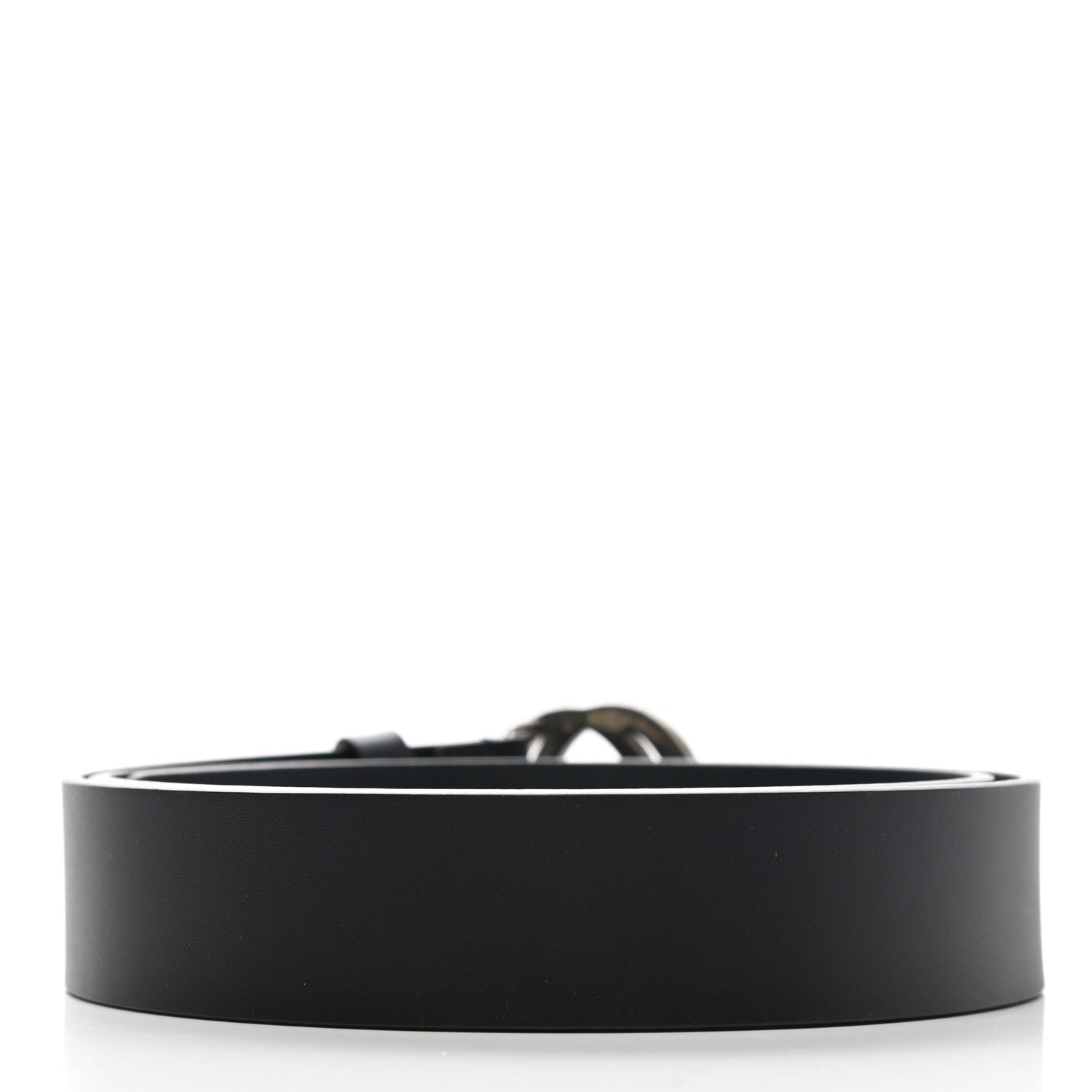 Gucci Selleria Calfskin Mens Interlocking G 37mm Belt 105 42 Black 2 of 6