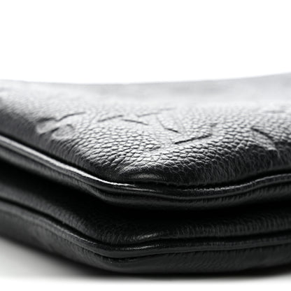 Louis Vuitton Empreinte Double Zip Pochette Black 9 of 10