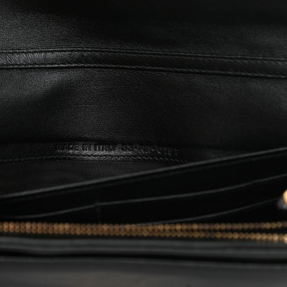 Christian Dior Lambskin Cannage Studded Dioraddict Wallet on Chain Black 8 of 10