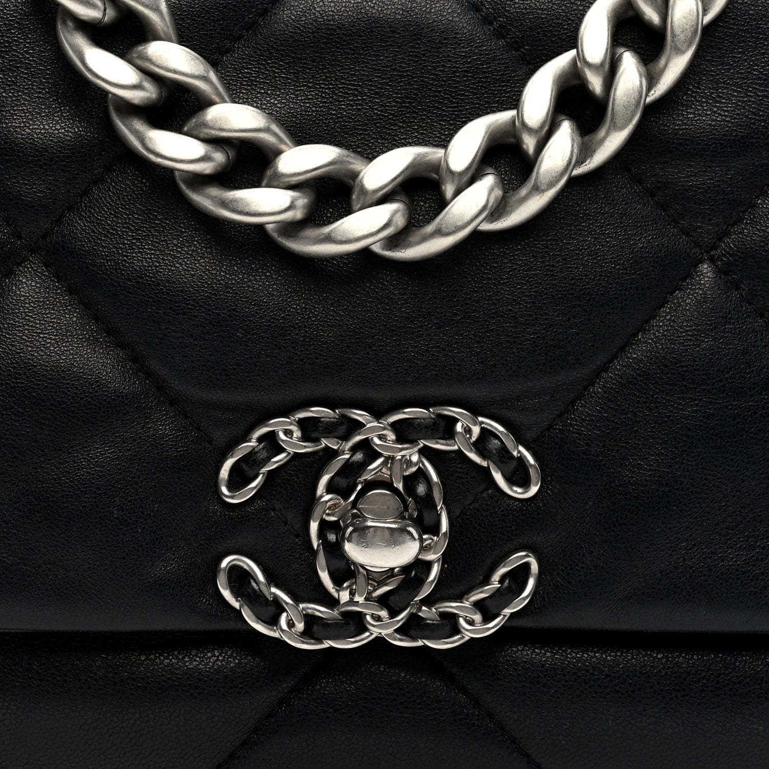 Chanel Lambskin Quilted Medium Chanel 19 Flap Black 8 of 10