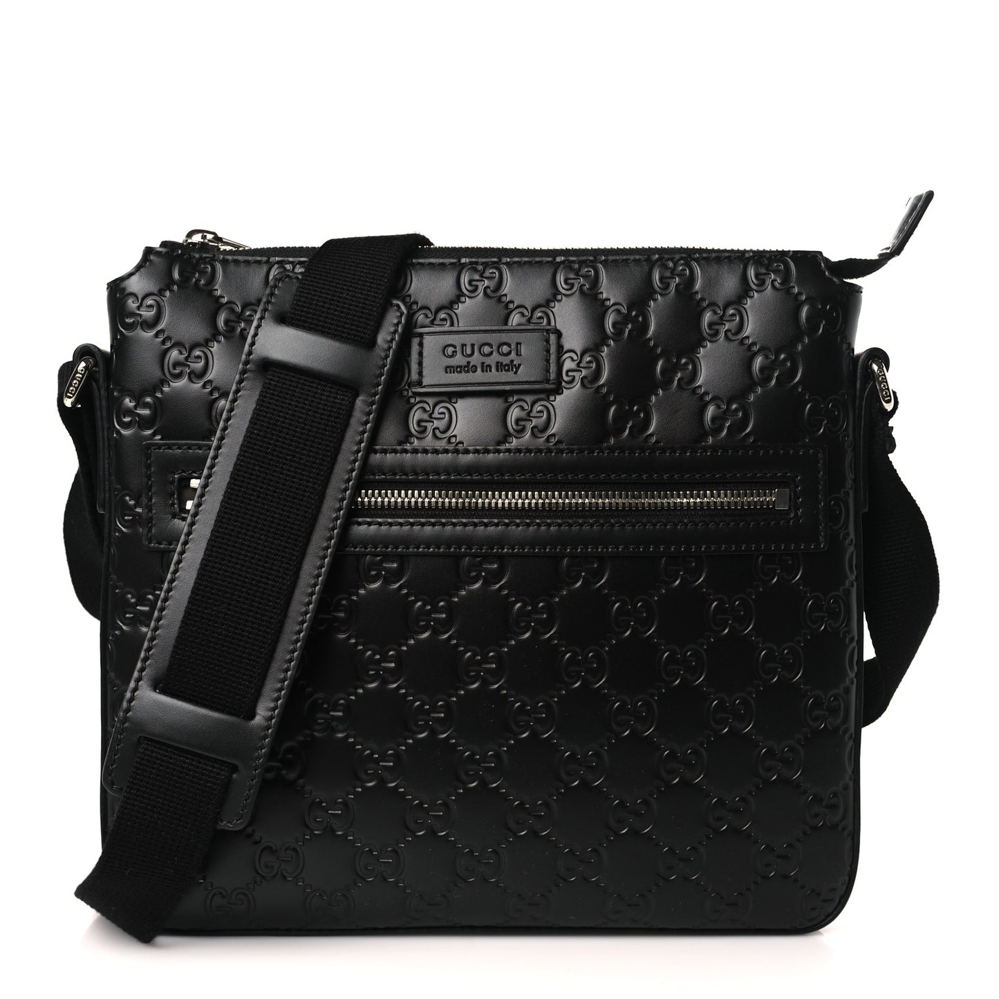 Guccissima Signature Small Messenger Bag Black