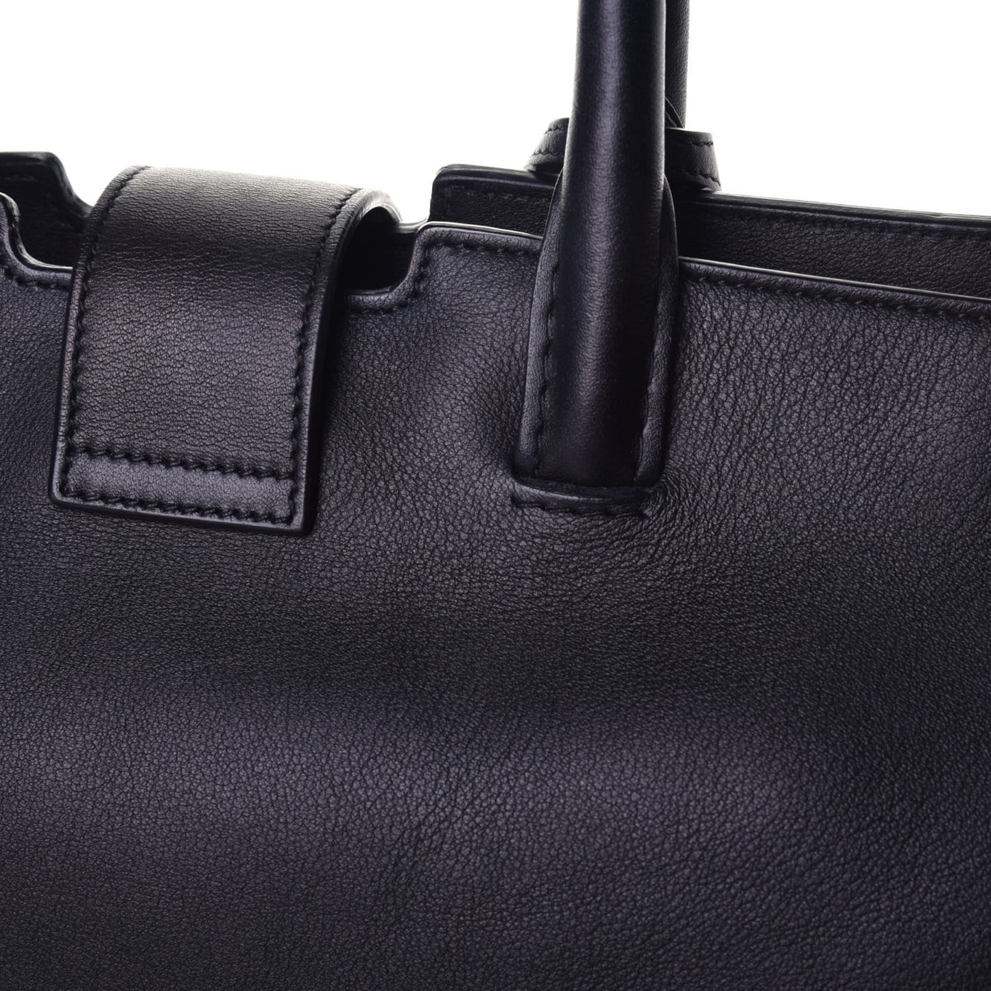 Calfskin Small Monogram Downtown Cabas Black