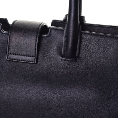 Saint Laurent Calfskin Small Monogram Downtown Cabas Black 11 of 11