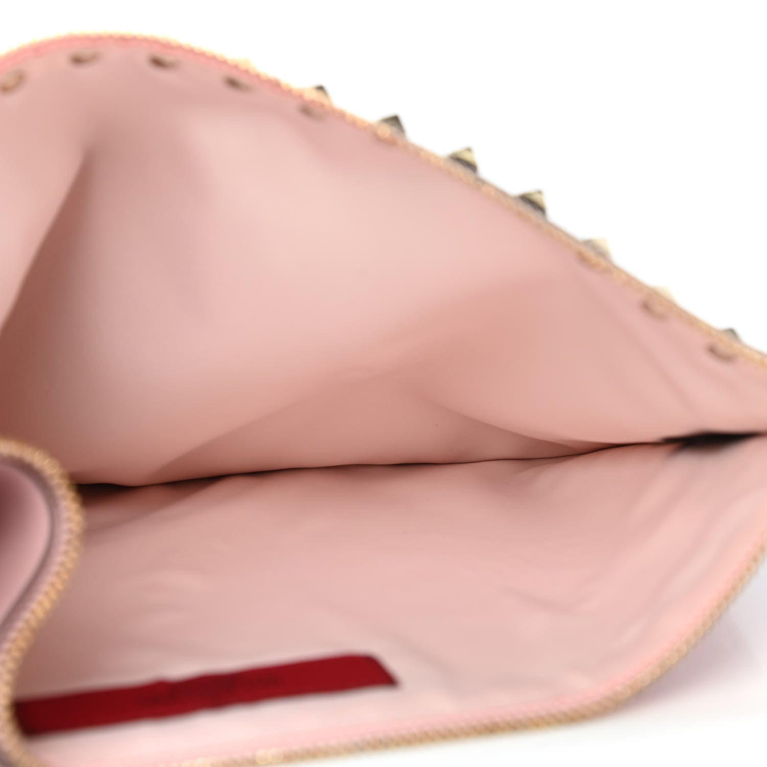 Valentino Garavani Vitello Large Rockstud Zip Pouch Water Rose 4 of 4
