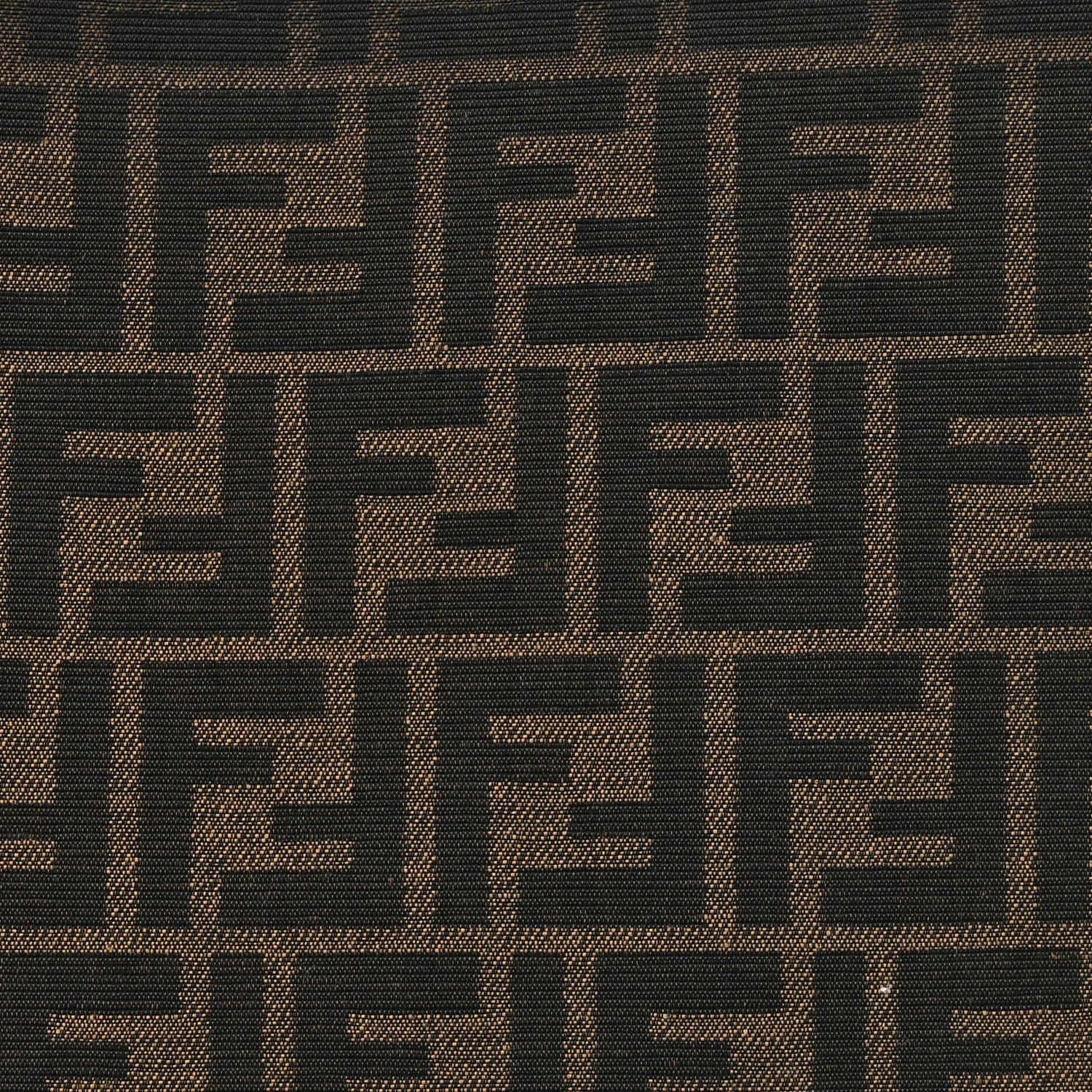 Fendi FF Vitello King Jacquard 1974 Medium Peekaboo I SEE U Satchel Brown 8 of 10