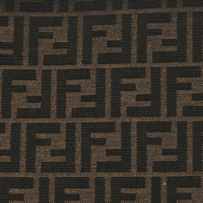 Fendi FF Vitello King Jacquard 1974 Medium Peekaboo I SEE U Satchel Brown 8 of 10