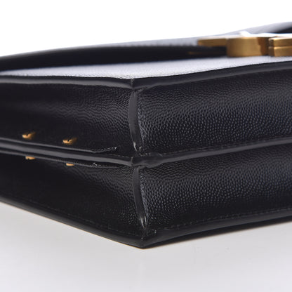 Saint Laurent Grain De Poudre Monogram Marceau Crossbody Bag Black 8 of 10