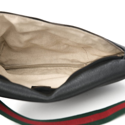 Gucci Grained Calfskin Logo Belt Bag Black 5 of 10