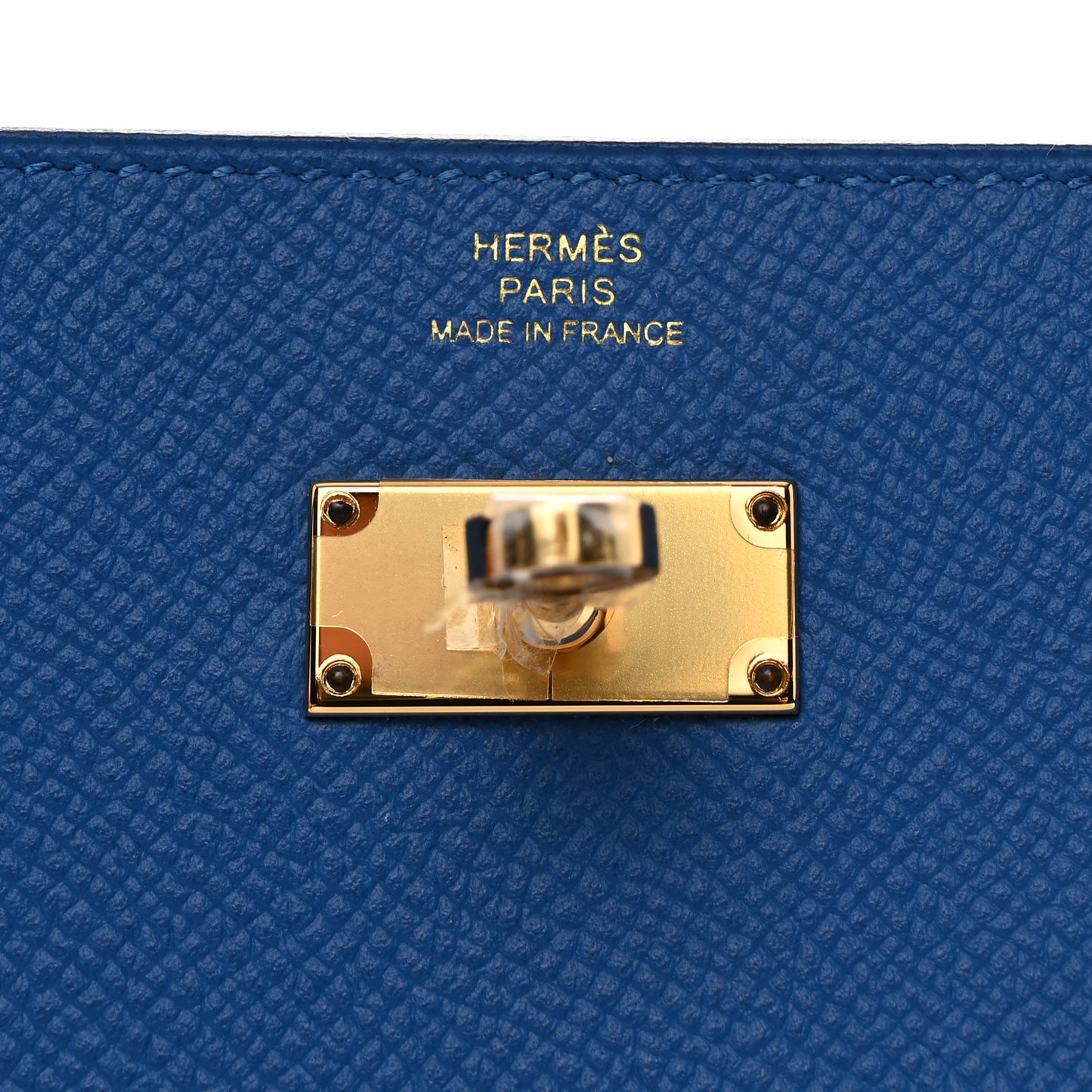Epsom Kelly Longue Wallet Bleu Zellige
